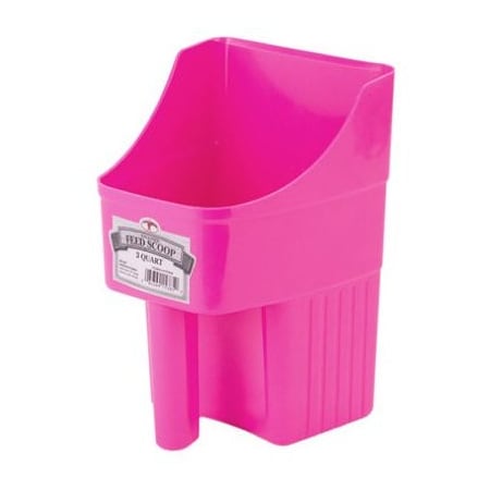 American Distribution & Mfg 3QT Hot PNK Feed Scoop 153850